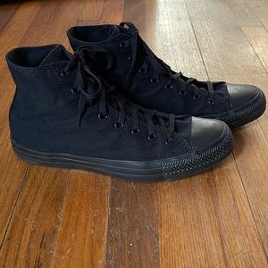 Black Converse High Tops - Mens Size 11